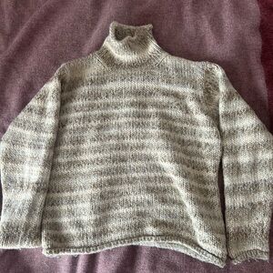 Columbia Beige Turtleneck Sweater